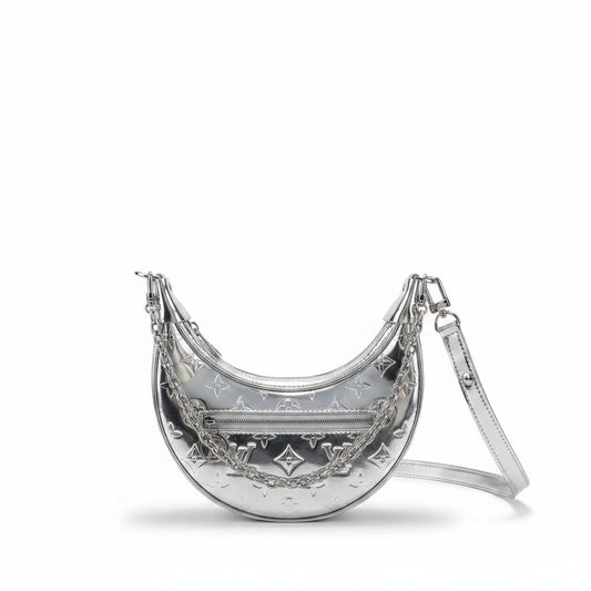 LV Loop Bag – Silver Monogram Miroir