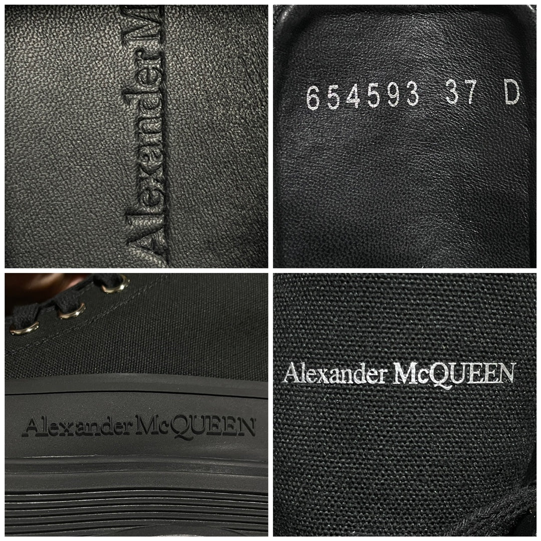 Alexander McQueen Grey Tread Slick High Sneaker – Luxury Trainer