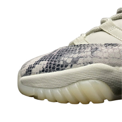Nike Air Jordan 11 Low Light Bone – Python-Inspired Leather Basketball Shoes