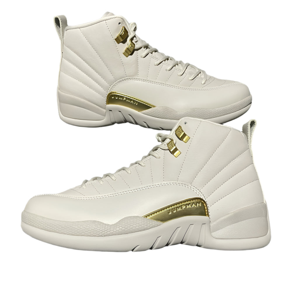 Nike Air Jordan 12 Retro Phantom Women’s Basketball Shoes – White/Gold