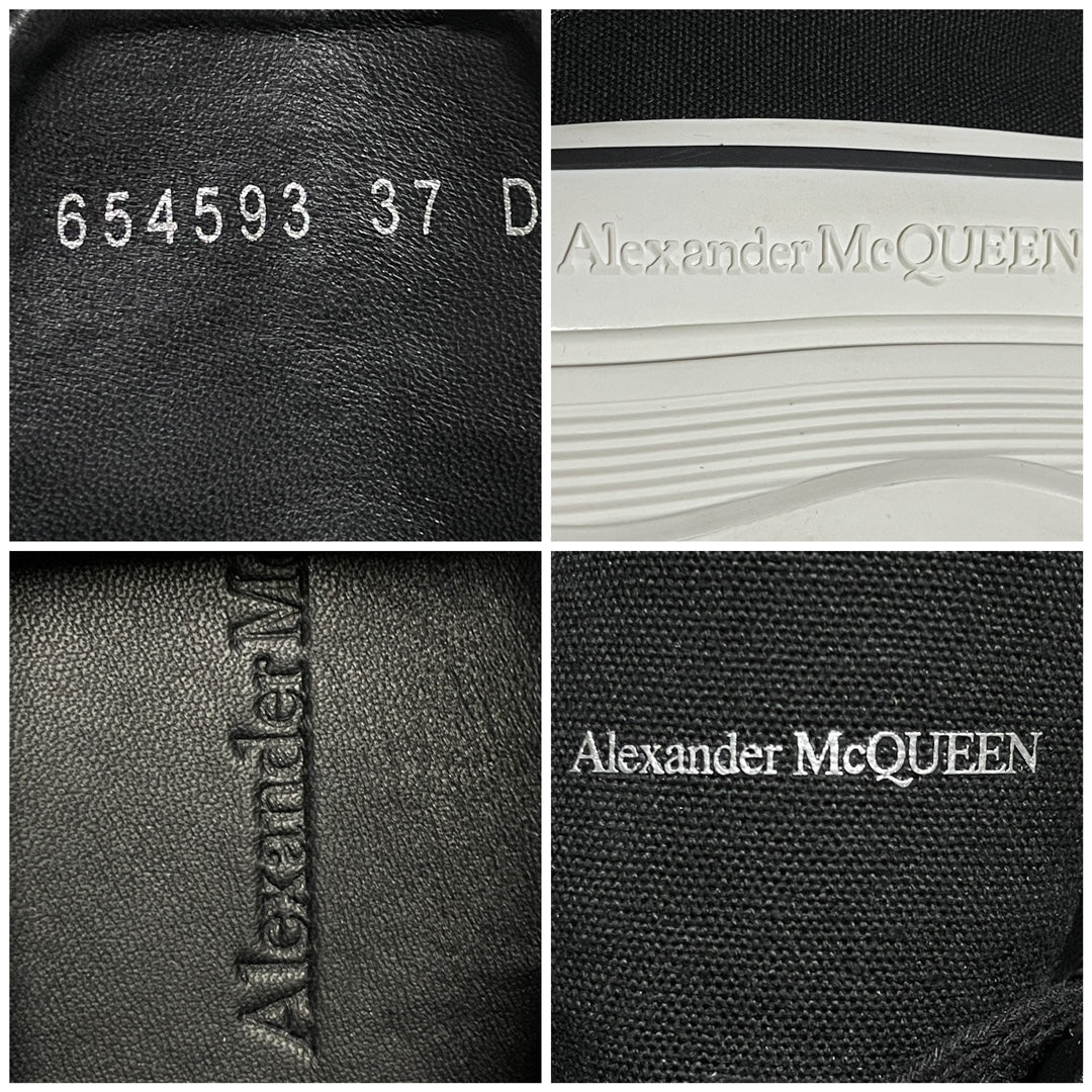 Alexander McQueen Denim Tread Slick High Top Sneakers – Luxury Designer Footwear