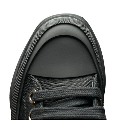 Alexander McQueen Tread Slick Low Lace Up Sneakers Black