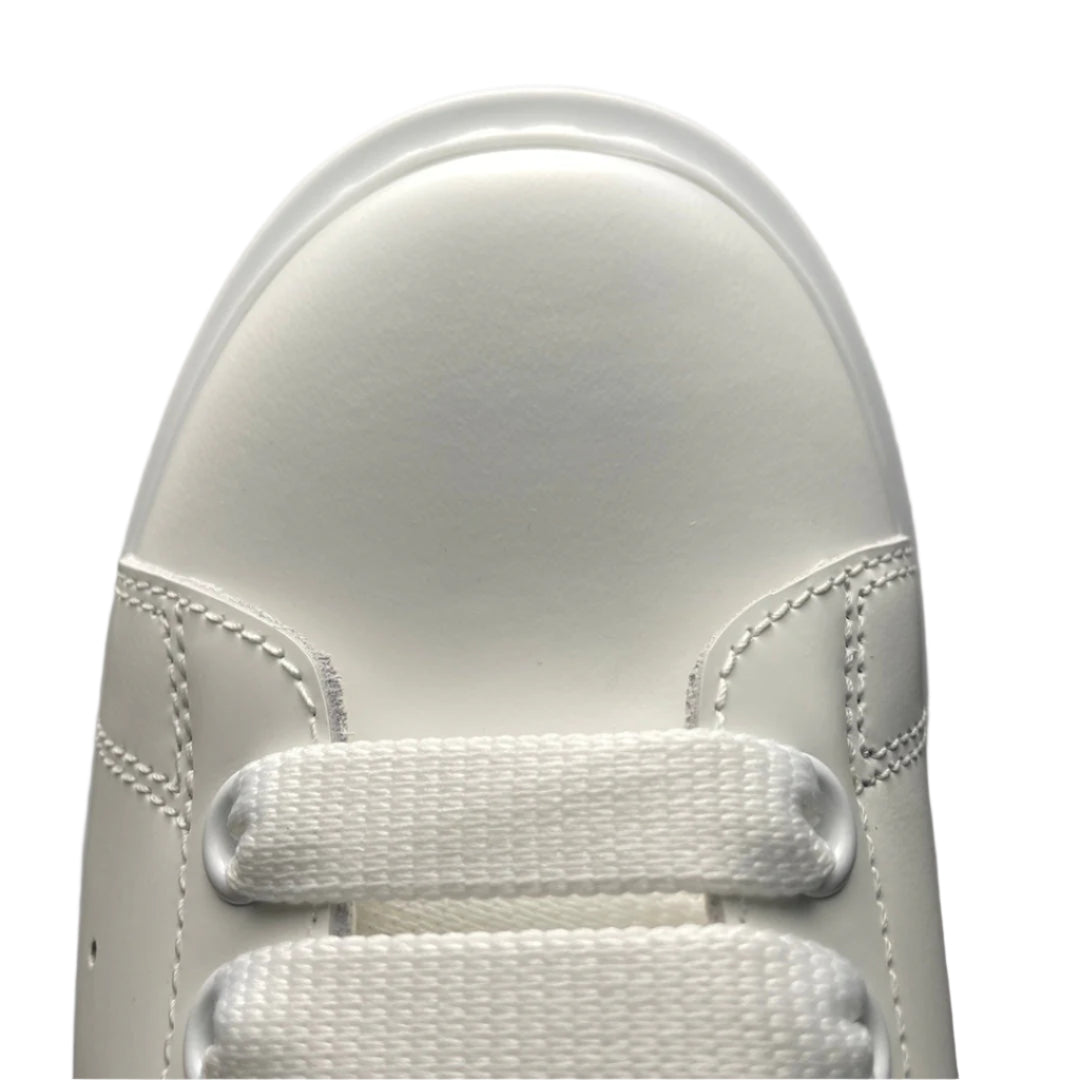 Women’s Chunky Sole Leather Trainers White Black