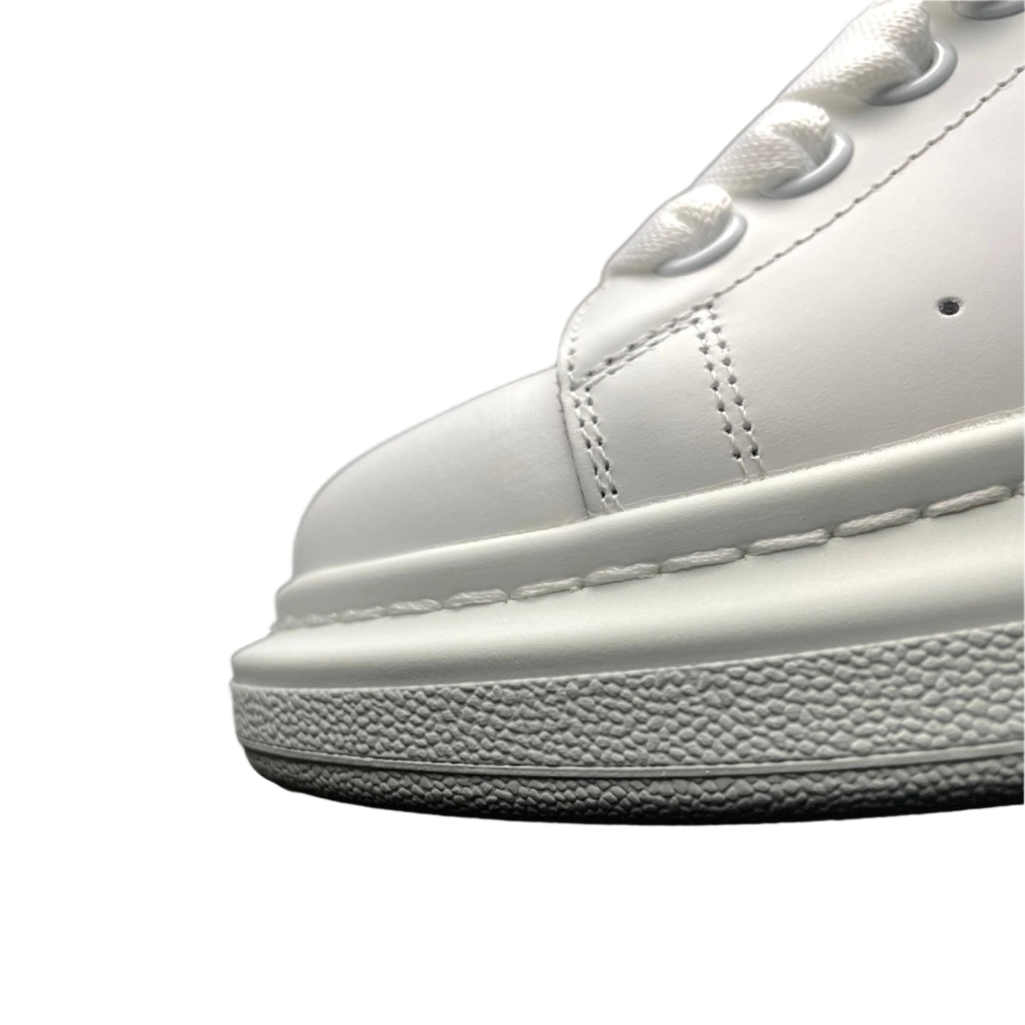 Alexander McQueen Oversized Leather Sneakers – White Pink Luxury