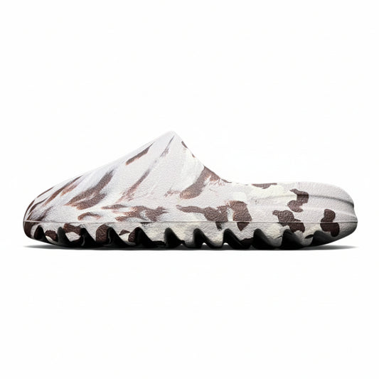 Adidas Yeezy Slide Enflame Oil Painting White Grey