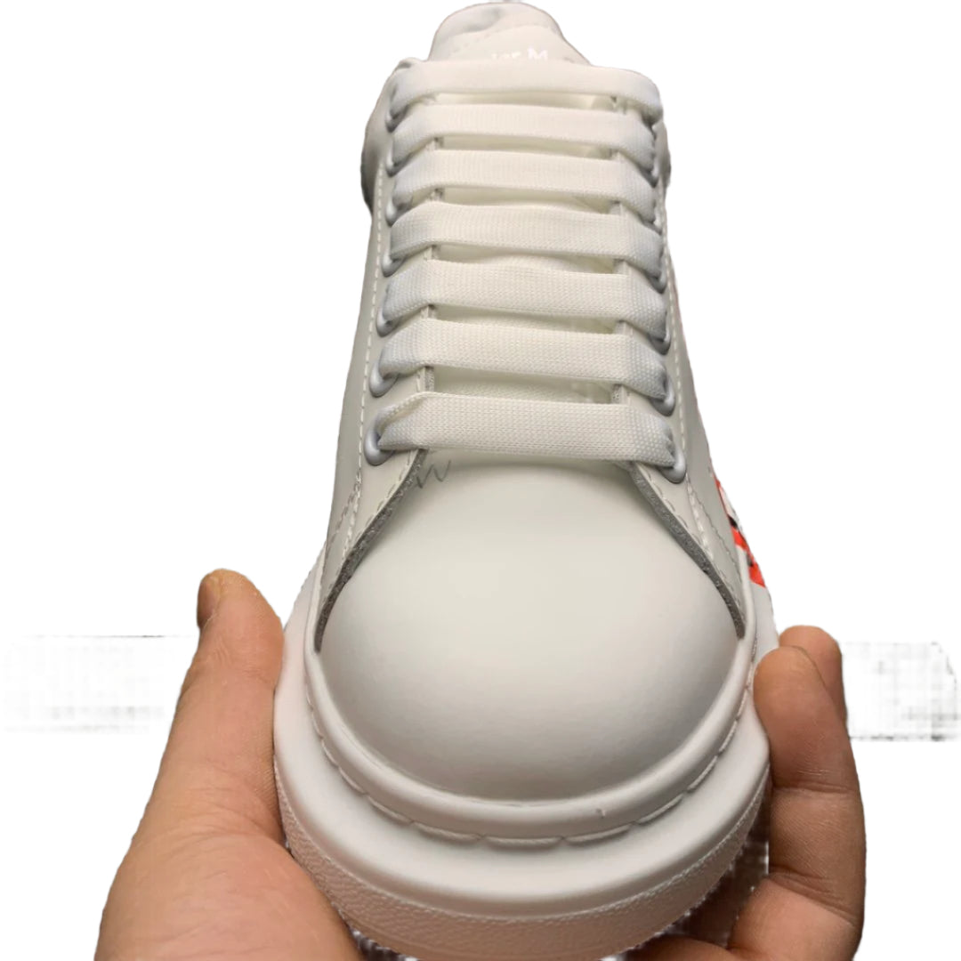 Alexander McQueen White Designer Sneakers