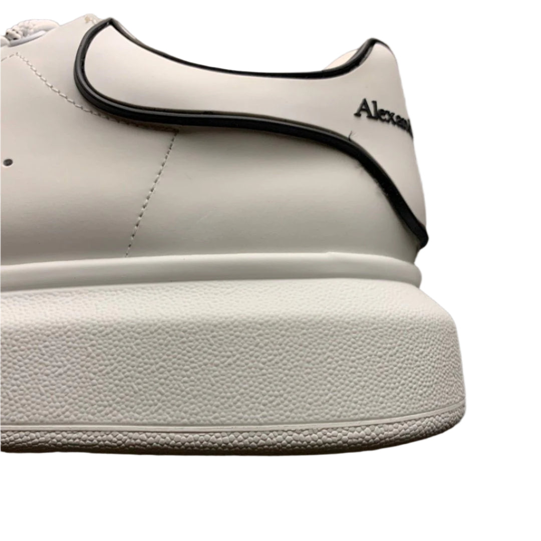 Alexander McQueen White – Black Outline Sneakers