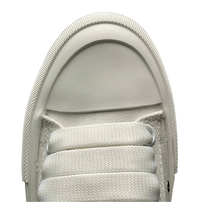 Alexander McQueen Deck Skate Plimsoll White – Designer Low-Top
