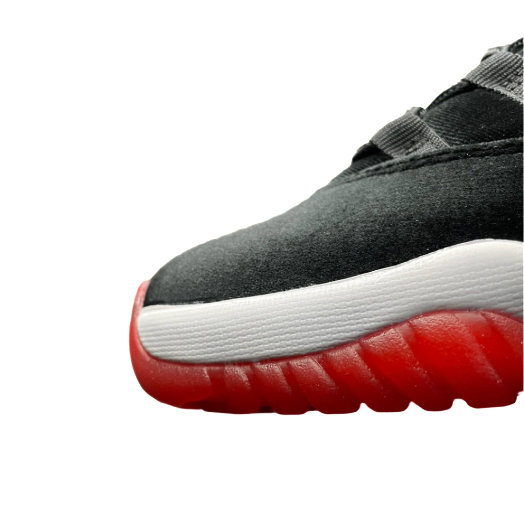 Nike Air Jordan 11 Retro Bred Velvet – Women’s Premium Leather High-Top Sneakers