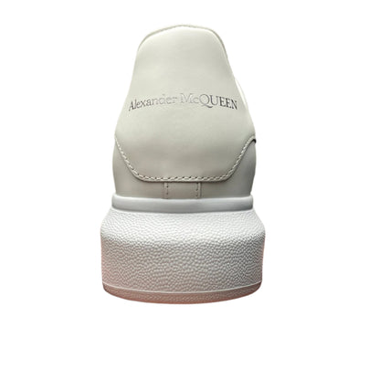 McQueen All-White Minimalist Platform Leather Sneakers