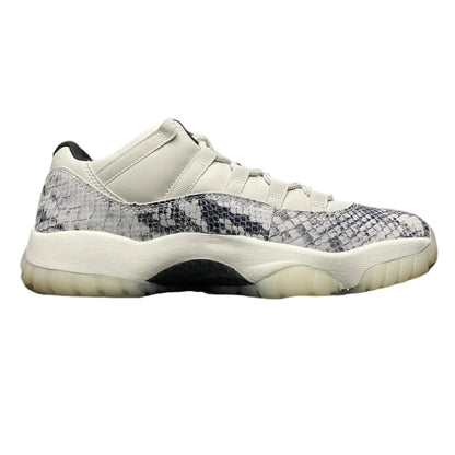 Nike Air Jordan 11 Low Light Bone – Python-Inspired Leather Basketball Shoes